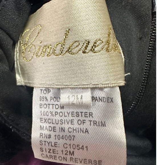 Cinderella velvet sequin short sleeve princess party dress - Picture 3 of 3